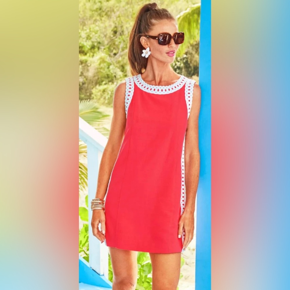 Lilly Pulitzer Mizner Red Romper NWT SIZE 12